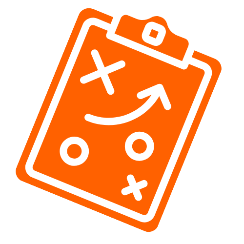 Orange lesson icon